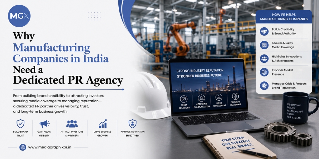 Why Manufacturing Companies in India Need a Dedicated PR Agency