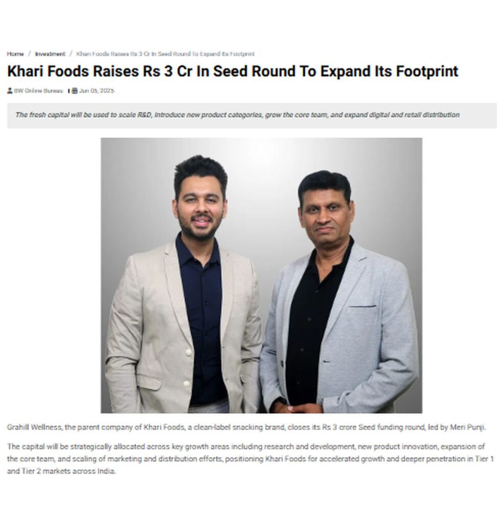 Healthy Snacking Gets Its Moment: How MediagraphixPR Amplified Khari Foods’ Rs 3 Crore Seed Round